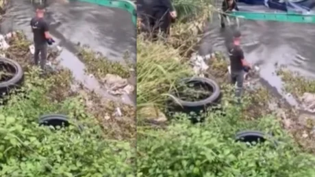 E TMERRSHME nëë vend! Makina del nga rruga dhe bie në lumë. nënë e bir…