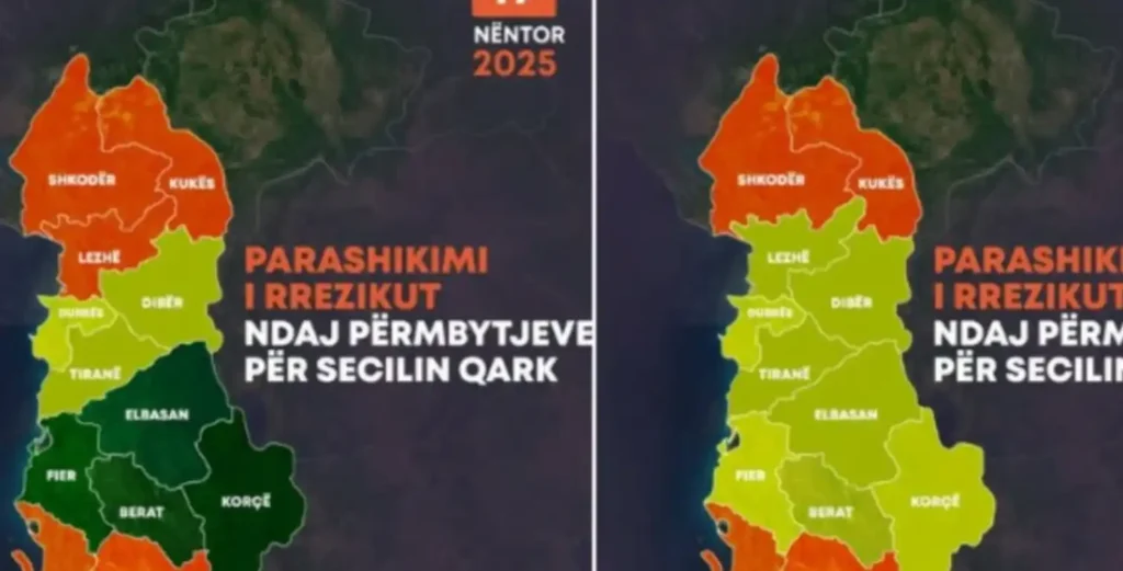 Merrni masat/ Reshje intensive dhe shtrëngata, ja cilat janë qarqet më të rrezikuara këtë javë